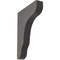 Ekena Millwork 1 3/4"W x 8 1/2"D x 11"H Plymouth Wood Vintage Decor Bracket, Black BKTWD02X09X11PLBL - alternate 1